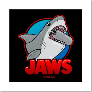 jaws, cute, kawaii, chibi Posters and Art